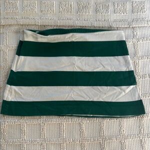 Green A-Line Mini Skirt Casual Resort Wear